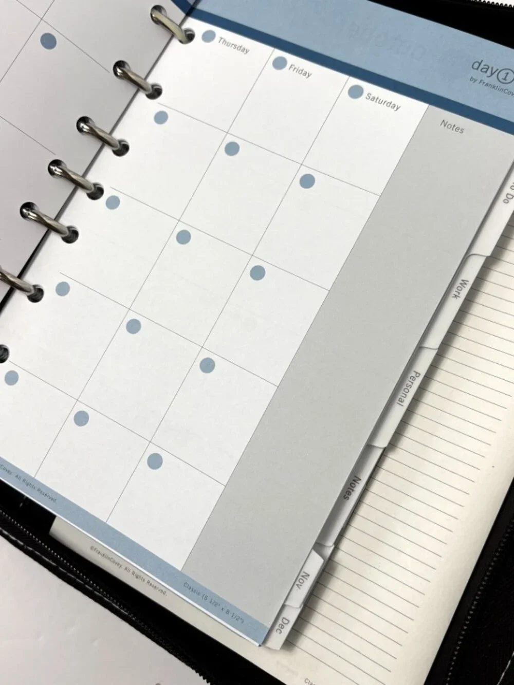 Franklin Covey 365 Planner Organizer 7-ring Binder w/ retractable handles